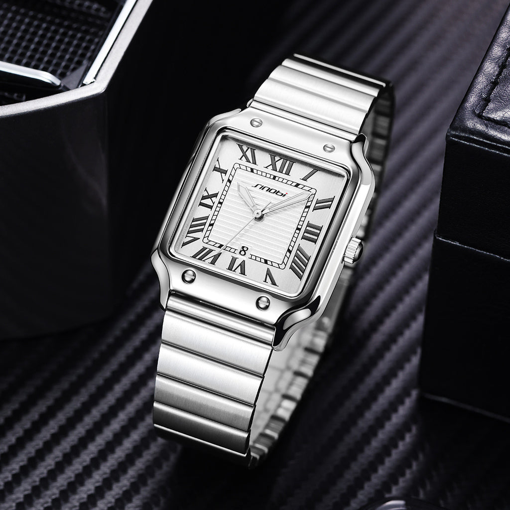 Onyx men's Roman numeral watch, view 3
