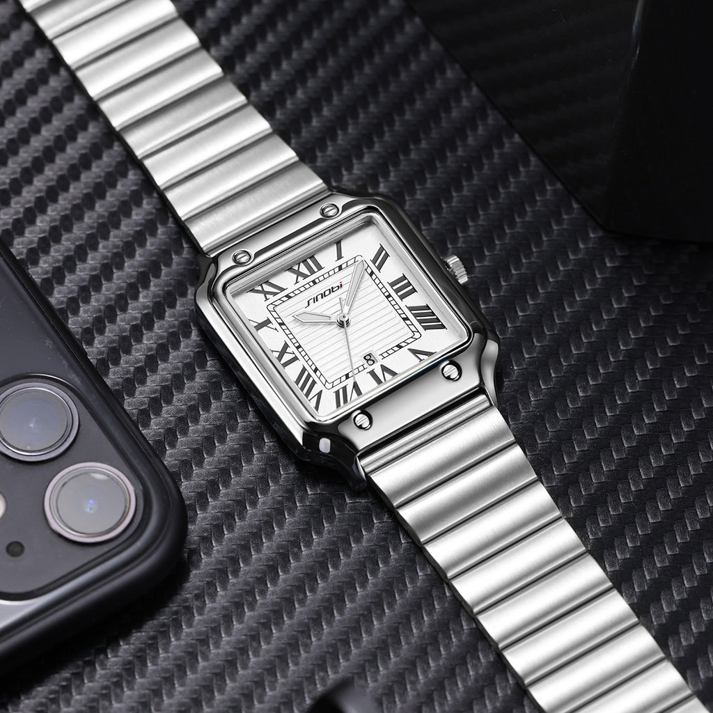 Onyx men's Roman numeral watch, view 7