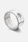 Convex Steel Band men's convex stainless steel ring, view 2