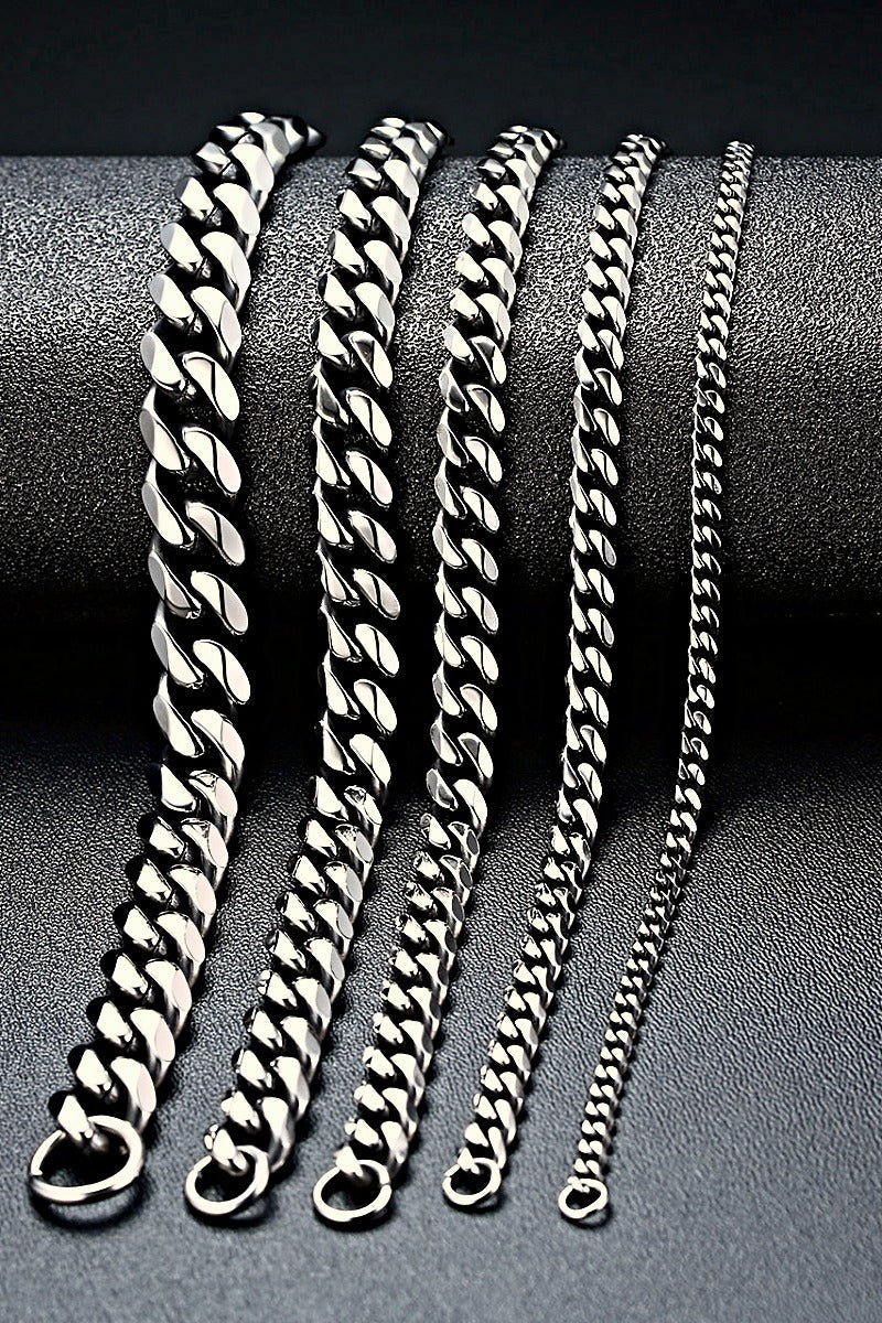 Cuban Link Bracelet men's stainless steel Cuban link bracelet