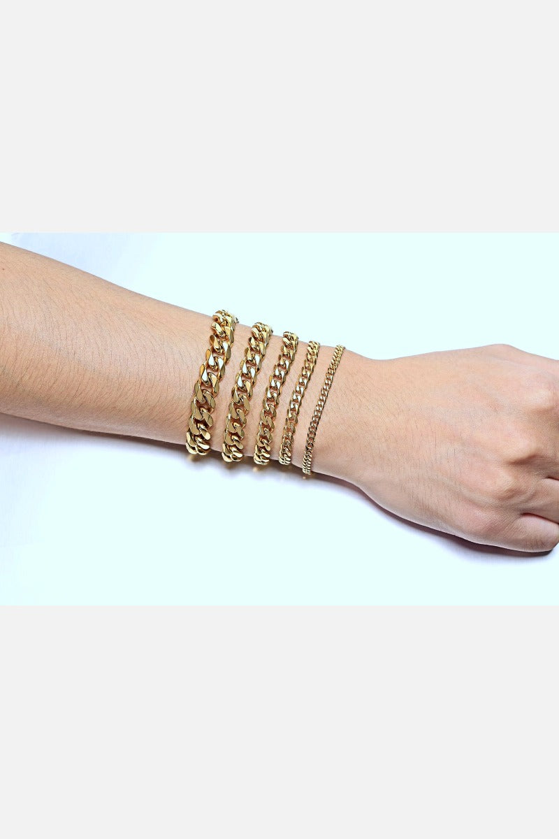 Cuban Link Bracelet men's stainless steel Cuban link bracelet, view 7