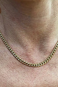 Cube Chain Necklace men's stainless steel cube chain necklace