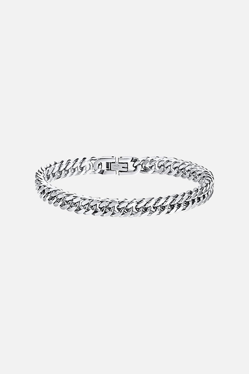 Faceted Steel Bracelet men's faceted stainless steel bracelet, view 2