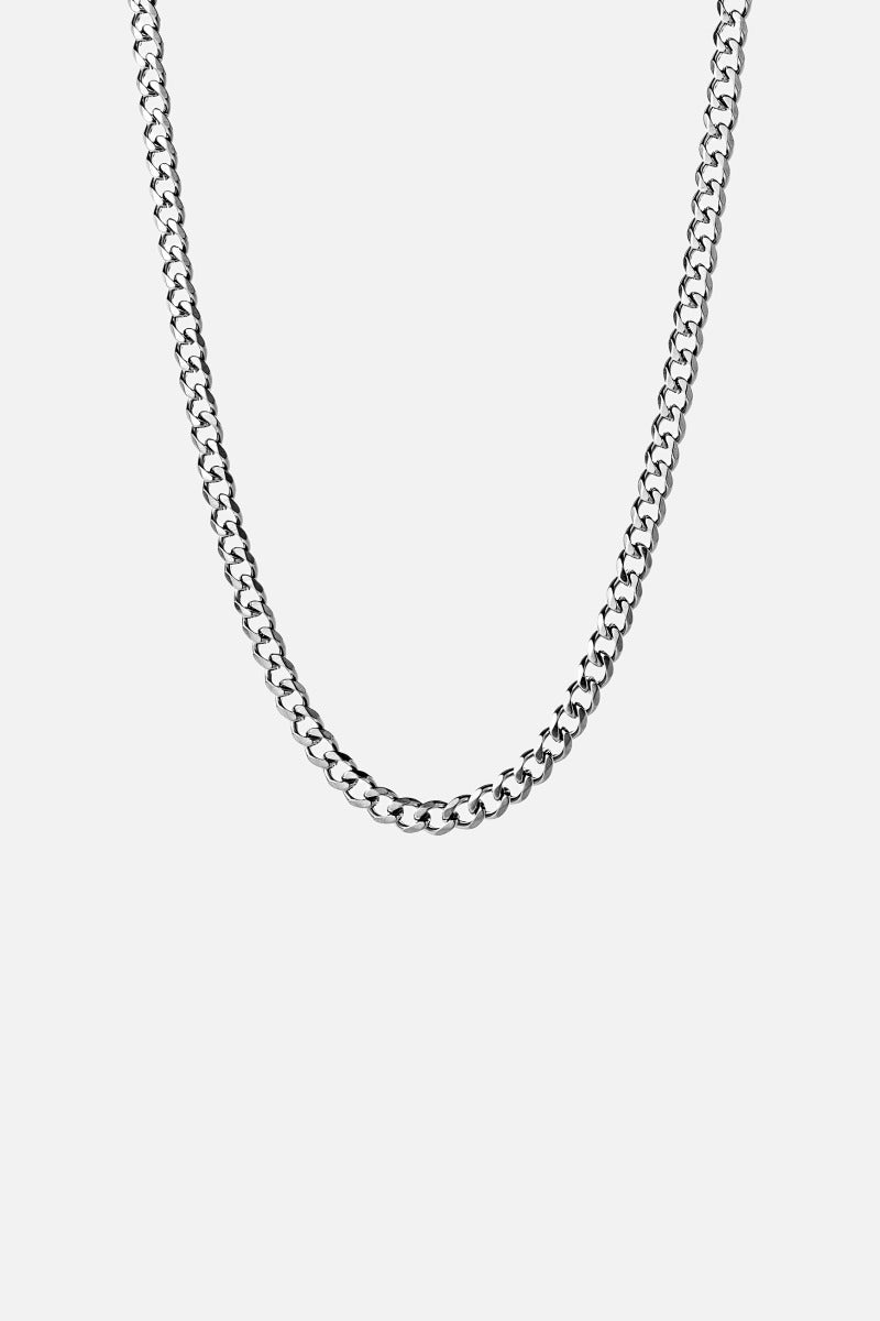 Hexagonal Chain Necklace men's hexagonal link stainless steel necklace