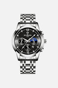 Old Money men's leather strap watch, view 3
