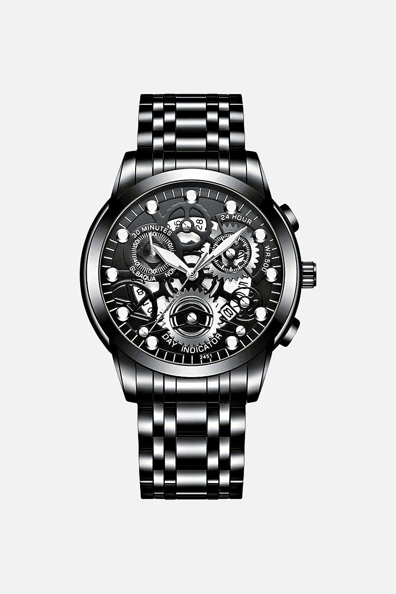 Osiris men's skeleton business watch, view 3