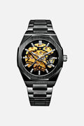 Phantom men's automatic skeleton watch with stainless steel case