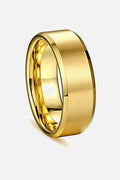 Polished Steel Band men's 8mm polished stainless steel ring, view 5