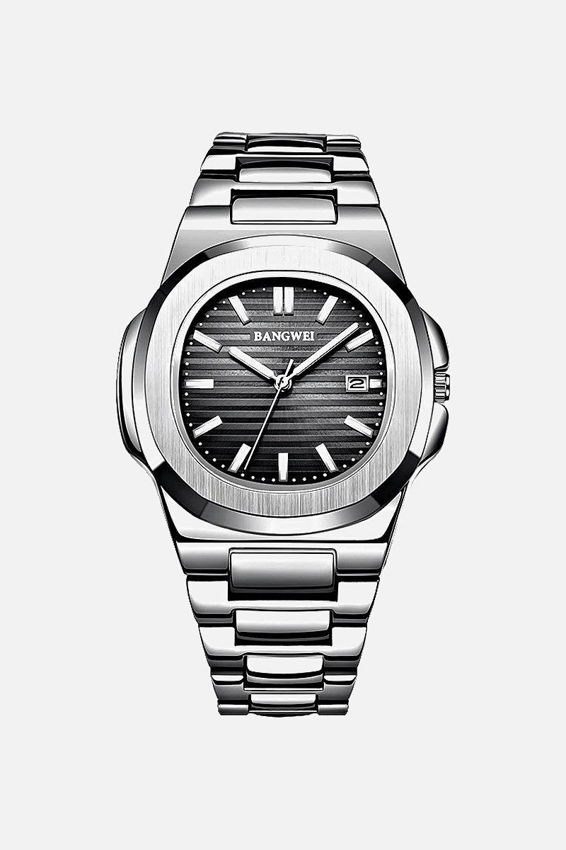 Royal men's watch with stainless steel bracelet, view 3
