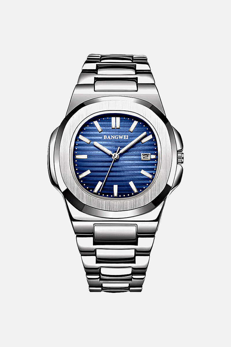 Royal men's watch with stainless steel bracelet, view 2