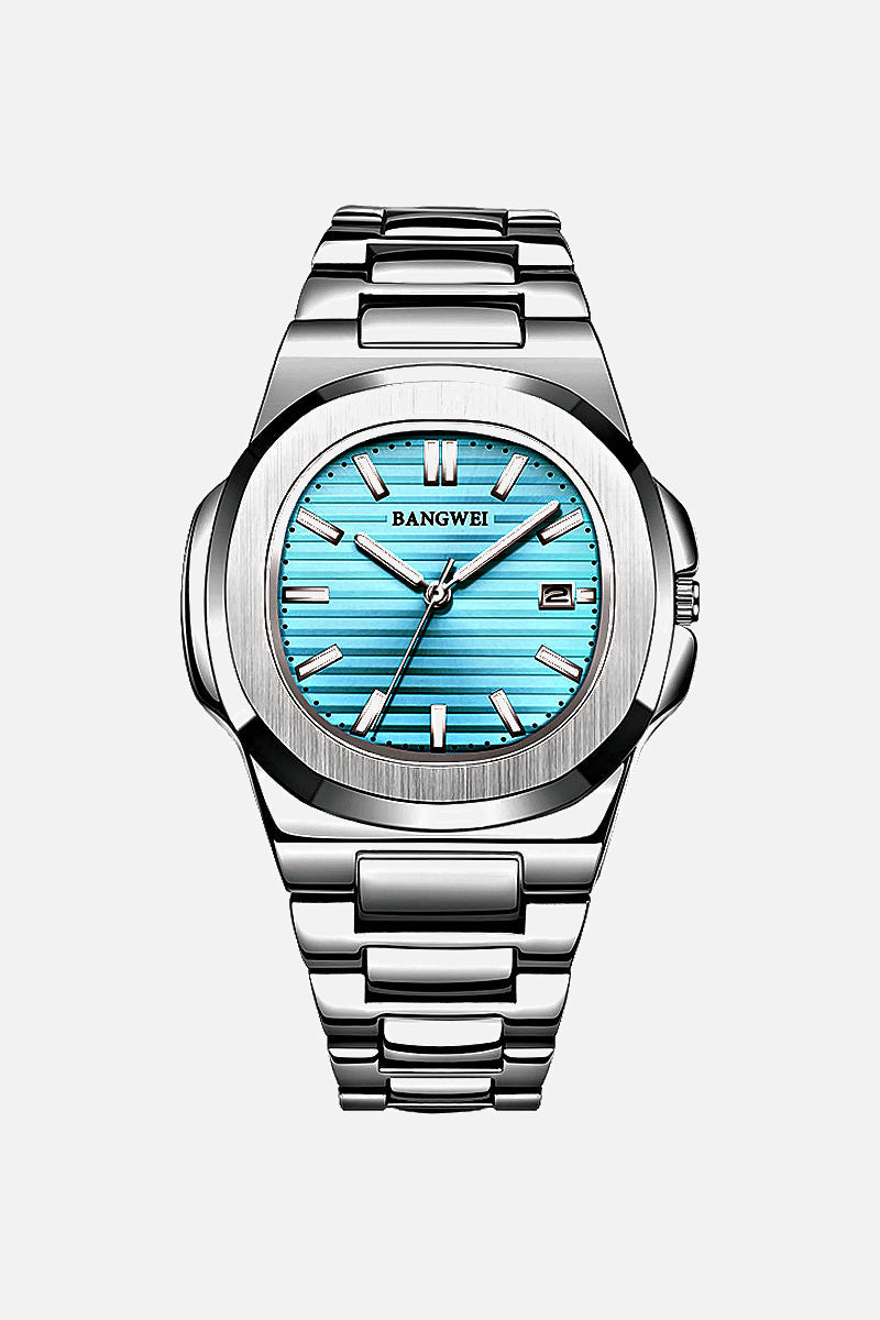Royal men's watch with stainless steel bracelet