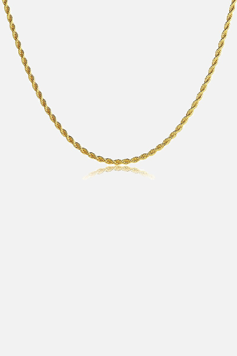 Twisted Rope Necklace men's twisted rope chain necklace, view 5